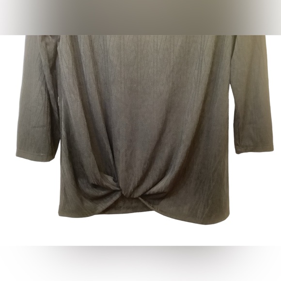 NWT Como Blu Jet Black Top Blouse Size XL - Picture 3 of 9